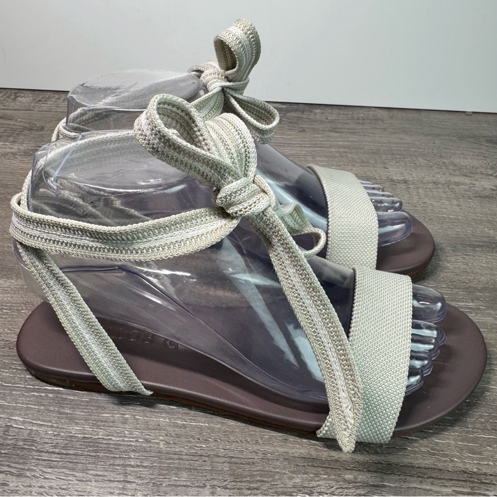 Rothy’s wrap sandals sandcastle women’s size 6.5 EUC - Picture 5 of 13